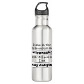 Funny Quote Trinkflasche (Vorderseite)