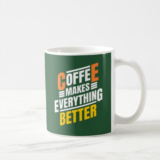Funny Quote Typografy Kaffeetasse (Rechts)