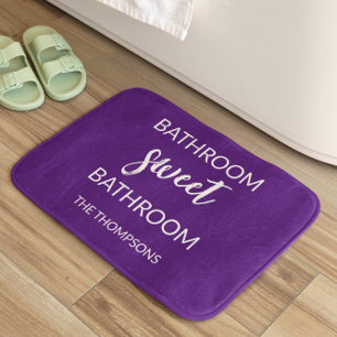 Funny Quote Violet Bath Mat Badematte