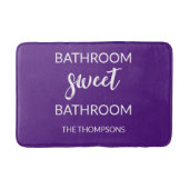 Funny Quote Violet Bath Mat Badematte (Vorderseite)