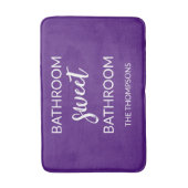 Funny Quote Violet Bath Mat Badematte (Vorderseite Vertikal)