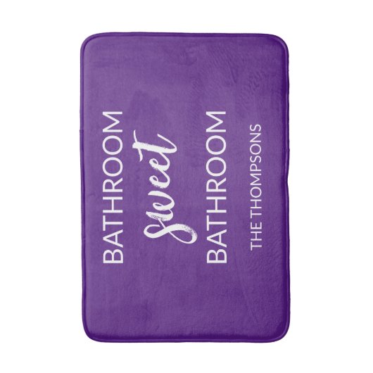 Funny Quote Violet Bath Mat Badematte (Vorderseite Vertikal)