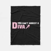 Funny Quote You Can't Arrest A Diva Fleecedecke (Vorderseite)