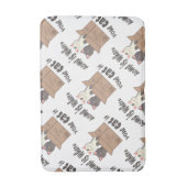 Funny quote Zuhause ist, wo Ihre Katze ist Badematte (Vorderseite Vertikal)