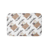 Funny quote Zuhause ist, wo Ihre Katze ist Badematte (Vorderseite)