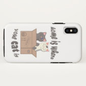 Funny quote Zuhause ist, wo Ihre Katze ist Case-Mate iPhone Hülle (Rückseite (Horizontal))