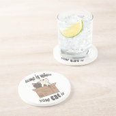 Funny quote Zuhause ist, wo Ihre Katze ist Getränkeuntersetzer (Seite)