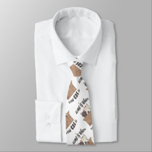 Funny quote Zuhause ist, wo Ihre Katze ist Krawatte