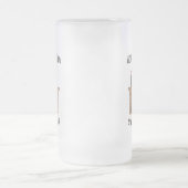 Funny quote Zuhause ist, wo Ihre Katze ist Mattglas Bierglas (Mittel)