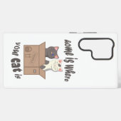 Funny quote Zuhause ist, wo Ihre Katze ist Samsung Galaxy Hülle (Rückseite (Horizontal))