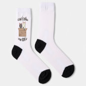 Funny quote Zuhause ist, wo Ihre Katze ist Socken (Rechts)