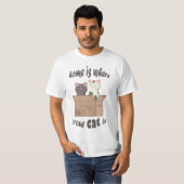 Funny quote Zuhause ist, wo Ihre Katze ist T-Shirt (Vorne ganz)