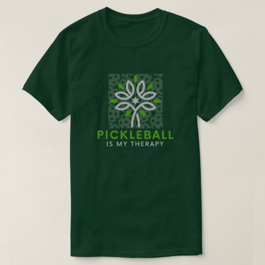Funny Quotes Club Pickleball ist mein Therapiemust T-Shirt (Design vorne)