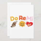 Funny Quotes Do Re Mi Song Music - Geschenk Idee Einladung (Vorne/Hinten)