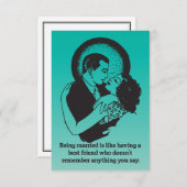 Funny Quotes Ehe und Engagement Einladung (Vorne/Hinten)