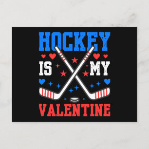 Funny Quotes Eishockey ist mein Valentiner Sportte Feiertagspostkarte