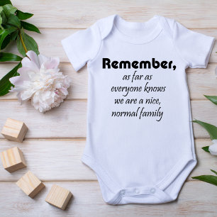 Funny quotes family baby gifts humor joke gift strampler