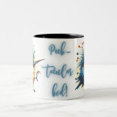 Funny Quotes Funny Quirky Whimsical Bird Zweifarbige Tasse (Mittel)