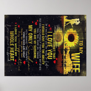Funny Quotes für Ehefrau Für Ihre Ehefrau vorhan Poster