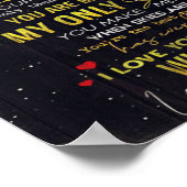 Funny Quotes für Ehefrau | Für Ihre Ehefrau vorhan Poster (Ecke)