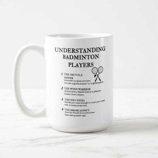 Funny Quotes für Smash-Loving Athleten Kaffeetasse (Links)