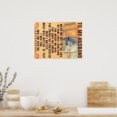 Funny Quotes Gift To Husband | Gift For Father | Poster (Küche)