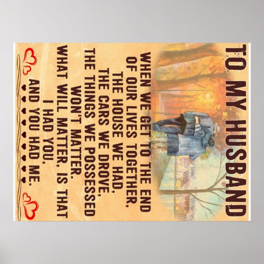 Funny Quotes Gift To Husband | Gift For Father | Poster (Vorne)