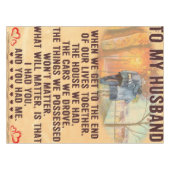 Funny Quotes Gift To Husband | Gift For Father | Tischdecke (Vorderseite (Horizontal))
