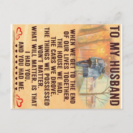 Funny Quotes Gift To Husband Gift für Father Wird Ankündigungspostkarte (Vorderseite)