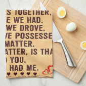 Funny Quotes Gift To Husband Gift für Father Wird Geschirrtuch (Viertel Falte)