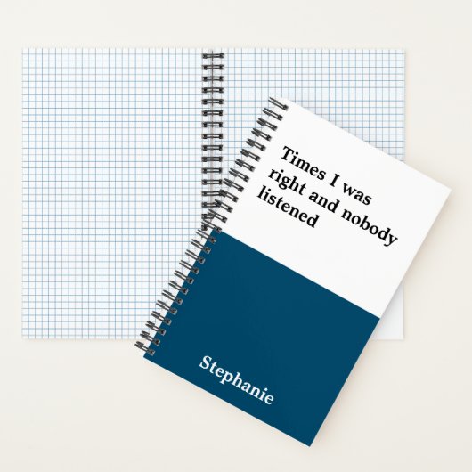 Funny Quotes Notebook Notizblock (Innen)