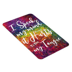 Funny Quotes Redewendungen, sprechen Sie Ihren Gei Magnet