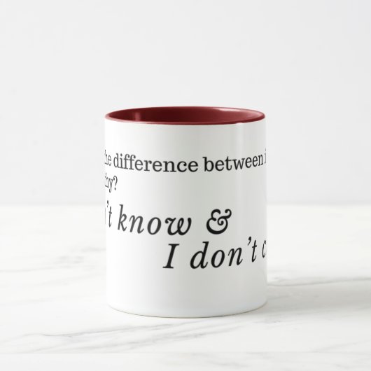 Funny Quotes Tasse (Zentrum)