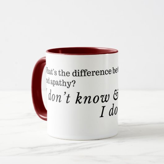 Funny Quotes Tasse (Vorderseite Links)