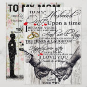 Funny Quotes To My Husband | Gift For Husband | Menükarte (Vorne/Hinten)