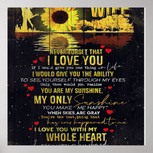 Funny Quotes To Wife   Present For Your Wife   Poster