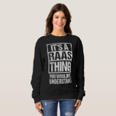 Funny Raas Züchter Quote Raas Cat Sweatshirt (Vorne ganz)
