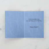 FUNNY RABBI PASSOVER Grußkarte Karte (Innenseite)