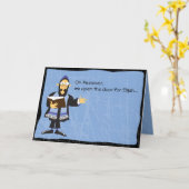 FUNNY RABBI PASSOVER Grußkarte Karte (Gelbe Blume)