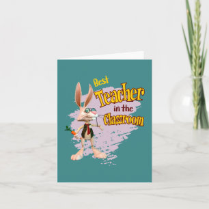 Funny Rabbit Best Teacher im Klassenzimmer