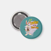 Funny Rabbit Best Teacher im Klassenzimmer Magnet (Vorderseite/Rückseite)