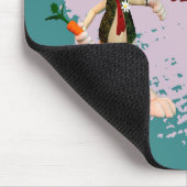 Funny Rabbit Best Teacher im Klassenzimmer Mousepad (Ecke)