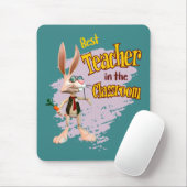 Funny Rabbit Best Teacher im Klassenzimmer Mousepad (Mit Mouse)