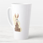 Funny Rabbit Best Teacher Milchtasse (Linke Ecke)