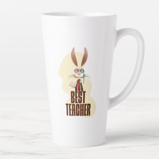 Funny Rabbit Best Teacher Milchtasse (Rechts)