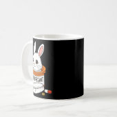 Funny Rabbit Bunny Anti Depressant Zoo Boys Girls Kaffeetasse (Vorderseite Links)