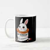 Funny Rabbit Bunny Anti Depressant Zoo Boys Girls Kaffeetasse (Links)