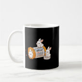 Funny Rabbit Bunny Anti Depressant Zoo Boys Girls Kaffeetasse (Links)