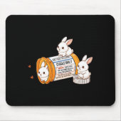 Funny Rabbit Bunny Anti Depressant Zoo Boys Girls  Mousepad (Vorne)