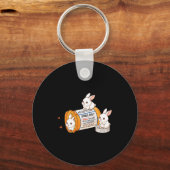 Funny Rabbit Bunny Anti Depressant Zoo Boys Girls Schlüsselanhänger (Vorderseite)